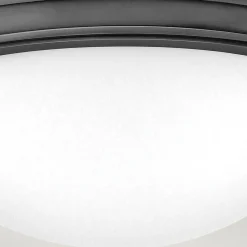 Deckenlampe Metall Glas D: 34,6 cm rund 2x E27