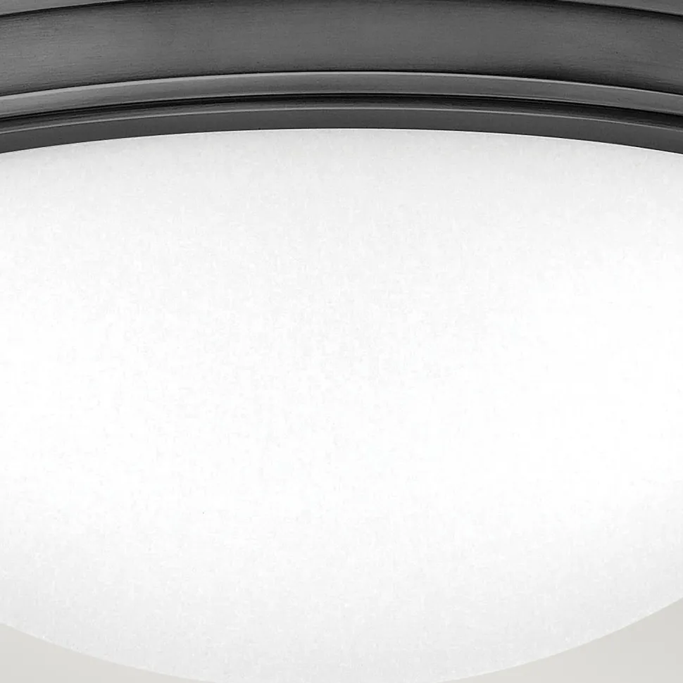 Deckenlampe Metall Glas D: 34,6 cm rund 2x E27