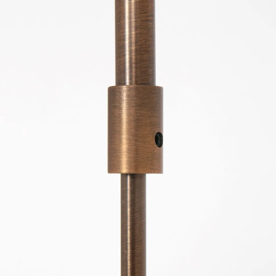 Deckenlampe Metall Glas in Bronze Creme inkl. G9 4-flmg