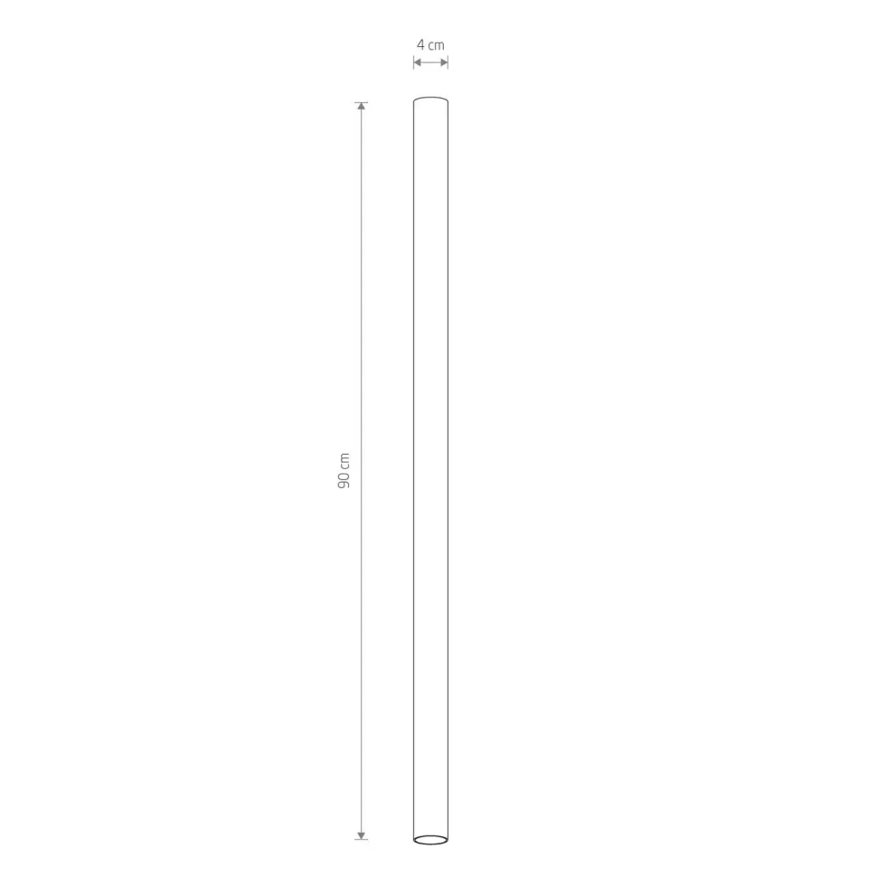 Deckenlampe Metall GU10 R35 Ø 4 cm H: 90 cm Grau