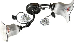 Deckenlampe Metall Keramik E14 2-flammig Landhaus