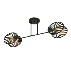 Deckenlampe Metall Schwarz 86 cm lang Modern CADMUS