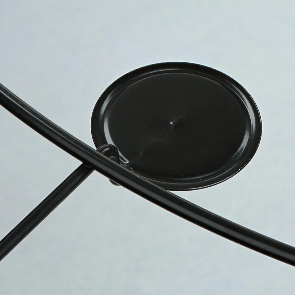 Deckenlampe Metall Stoff rund Ø 60 cm Schwarz Gold