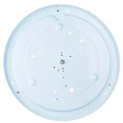 Deckenlampe Metall Stoff rund Ø 60 cm Schwarz Gold