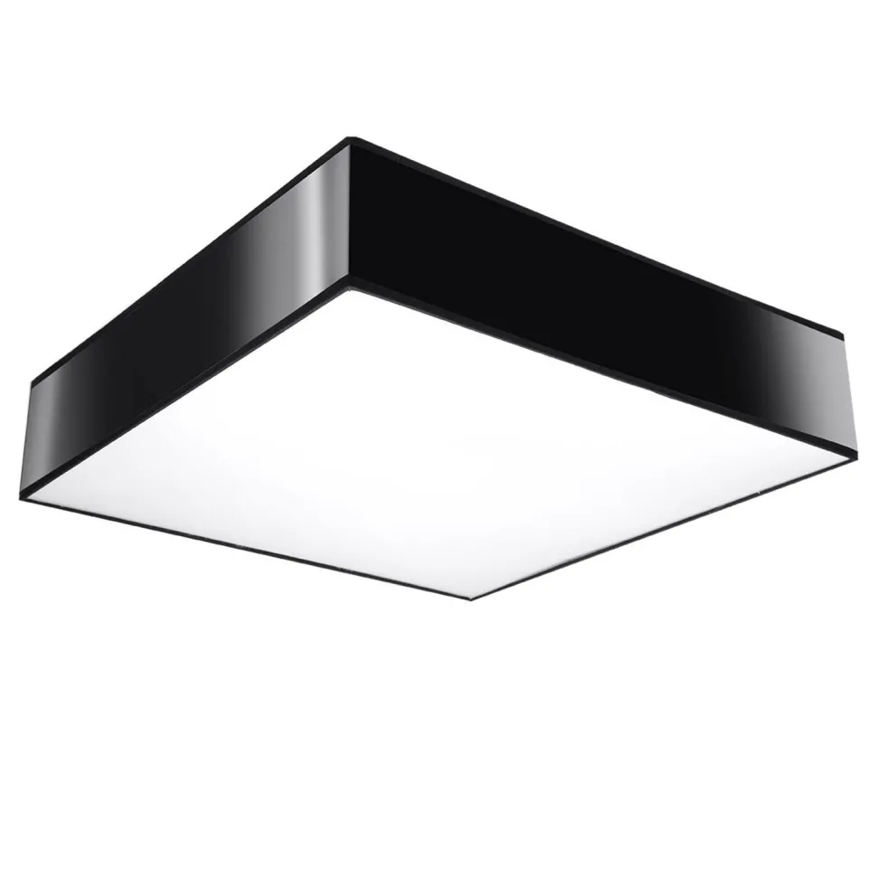 Deckenlampe Modern 55 cm breit Schwarz 4x E27 blendarm