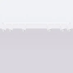 Deckenlampe Modern Weiß 117 cm schwenkbar 6x GU10 Aluminium