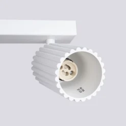 Deckenlampe Modern Weiß 117 cm schwenkbar 6x GU10 Aluminium