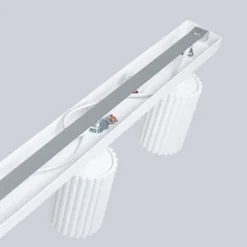 Deckenlampe Modern Weiß 117 cm schwenkbar 6x GU10 Aluminium