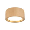 Deckenlampe rund Ø 9,5 cm H: 4,5 cm Aufputz GX53 Holz