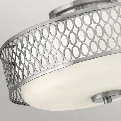 Deckenlampe rund Ø 38,3 cm Metall Glas blendarm 3x E27