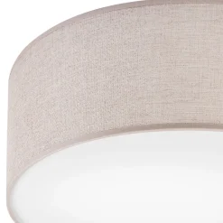 Deckenlampe rund Stoff blendarm E27 Ø 35 cm flach WALTER