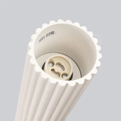 Deckenlampe schmal Ø 6,5 cm H: 40 cm in Creme Modern