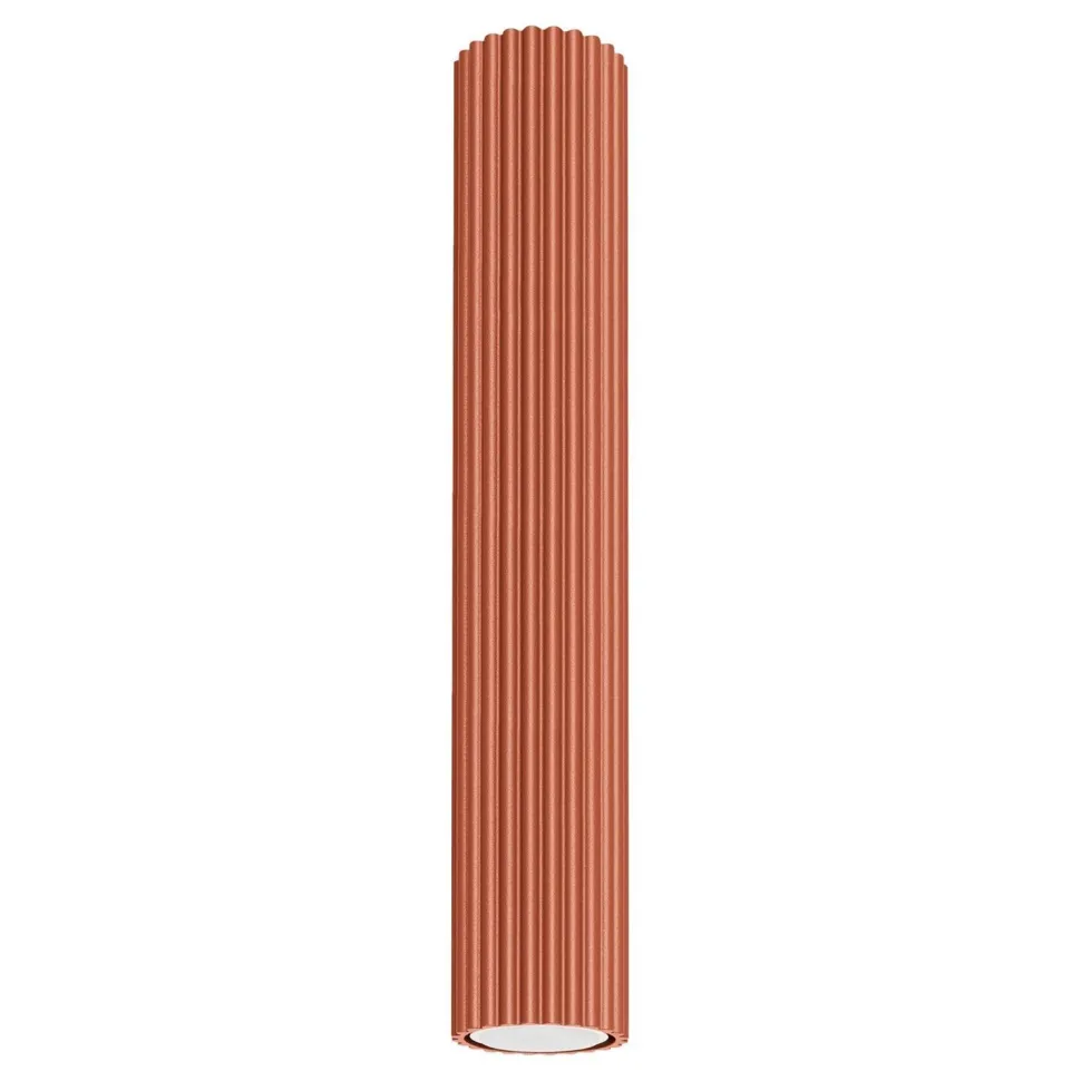 Deckenlampe schmal Ø 6,5 cm H: 40 cm Rot Modern Aluminium