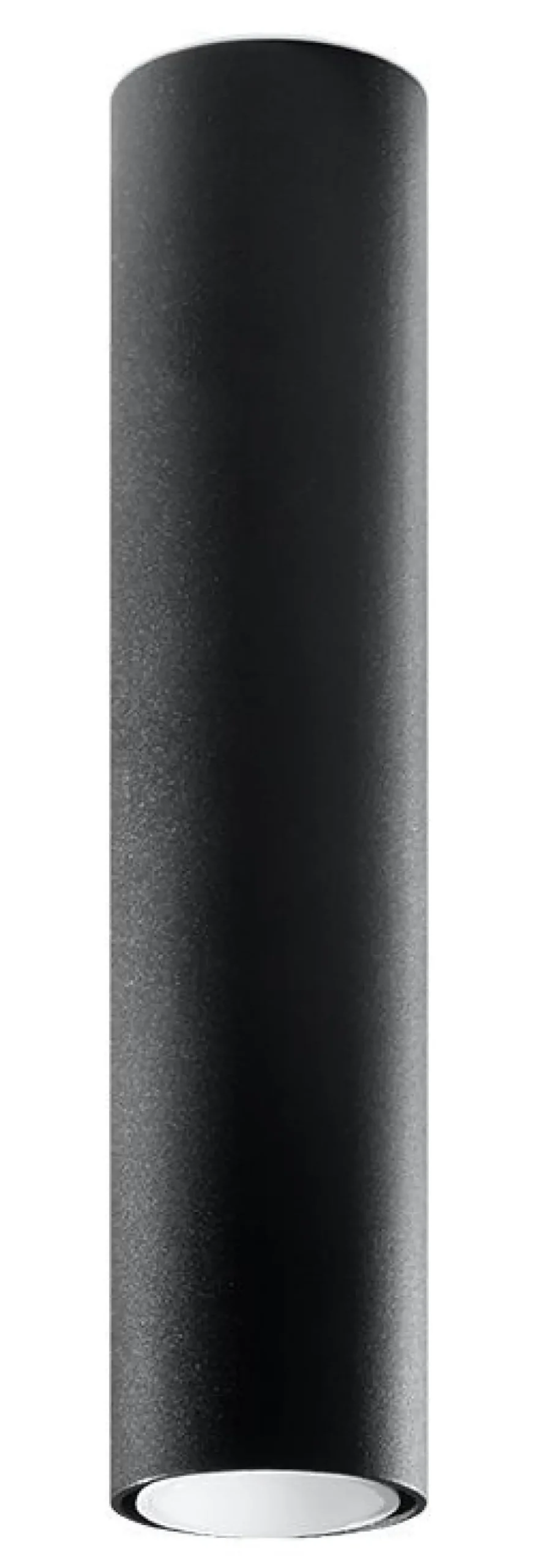 Deckenlampe schmal Ø 6 cm H: 40 cm Metall Schwarz GU10