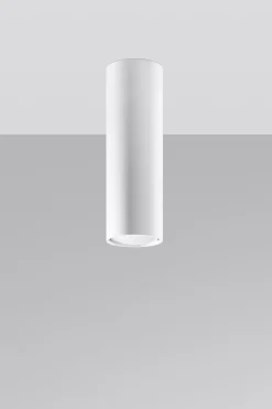 Deckenlampe schmal Ø 6 cm Modern Metall Weiß GU10