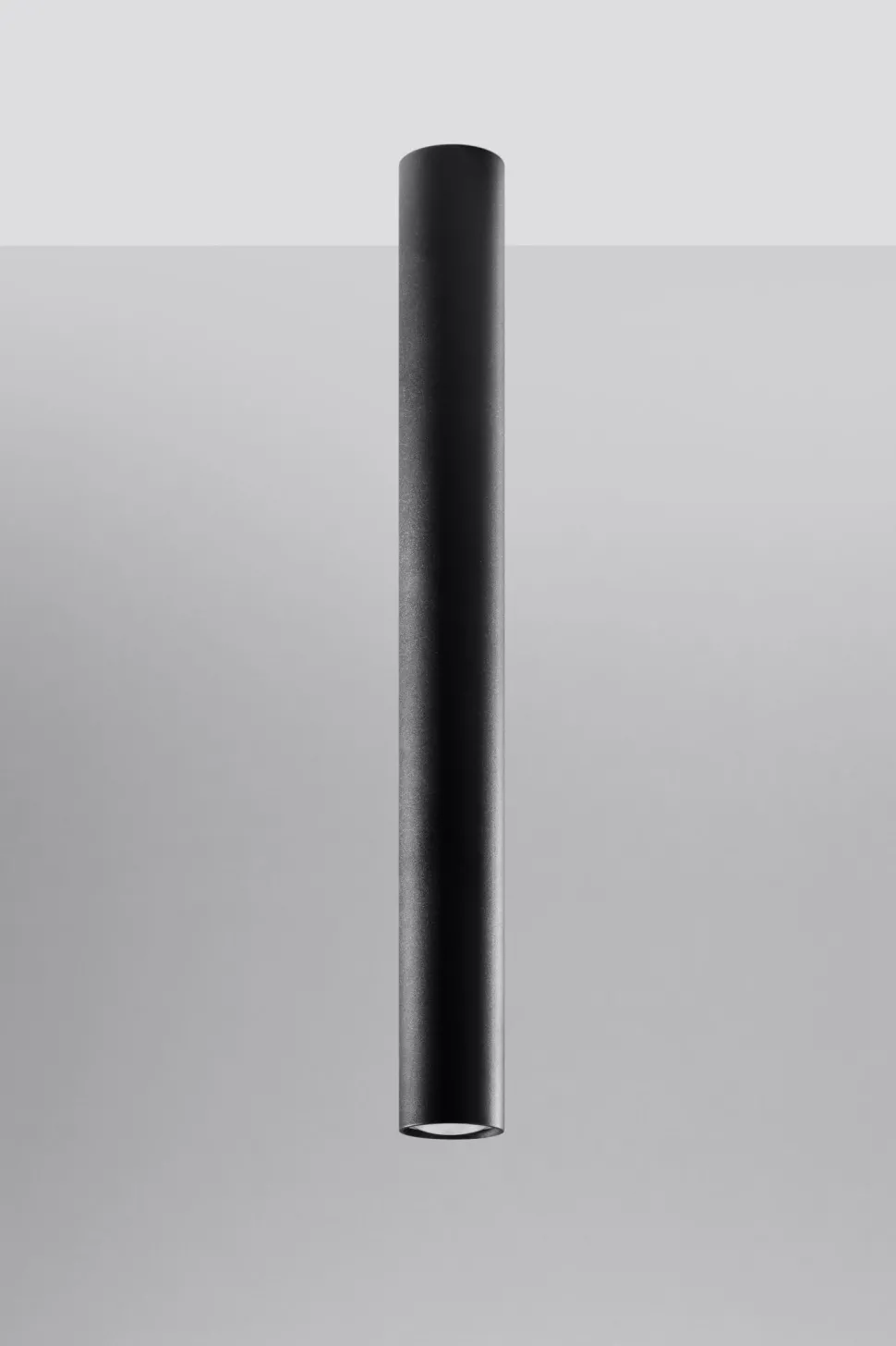 Deckenlampe Schwarz 60 cm hoch Ø 6 cm Zylinder GU10