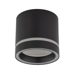 Deckenlampe Schwarz Aufputz Ø 8,5 cm klein Metall