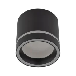 Deckenlampe Schwarz Aufputz Ø 8,5 cm klein Metall