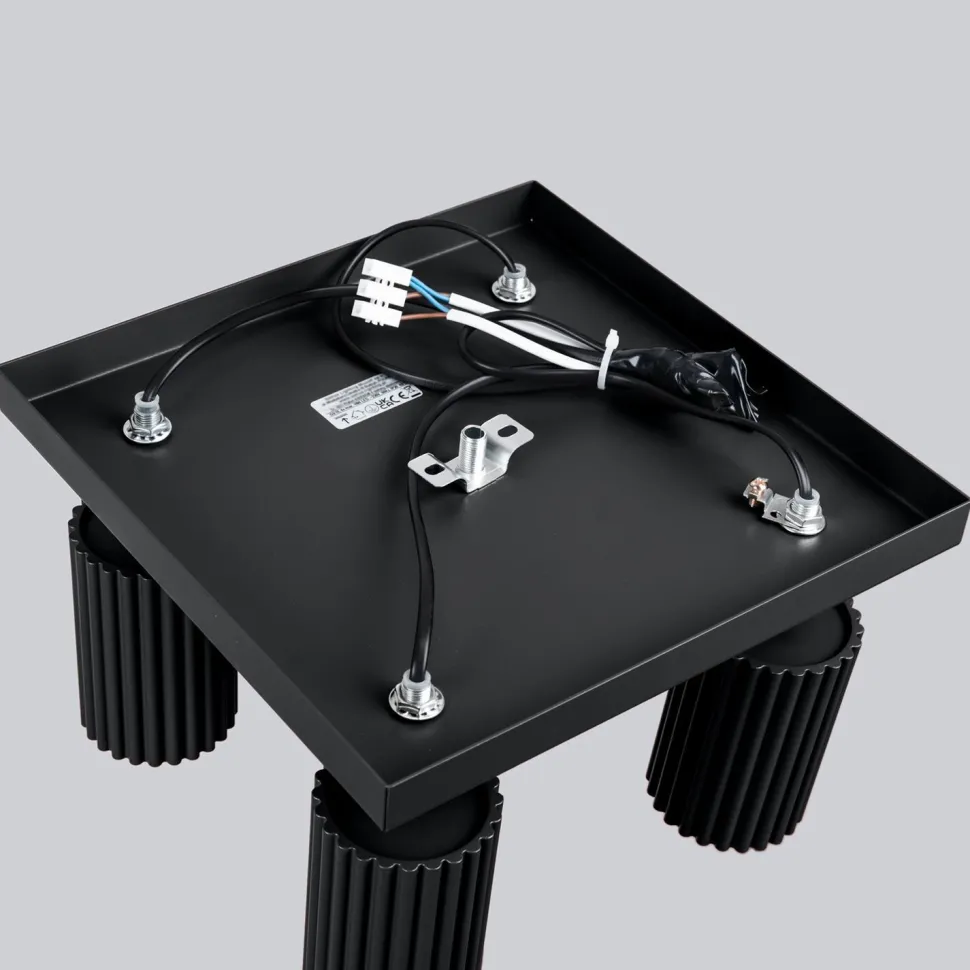 Deckenlampe Schwarz B: 25 cm klein schwenkbar 4-flammig GU10