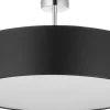 Deckenlampe Schwarz Chrom Ø60cm Wohnzimmer Leuchte