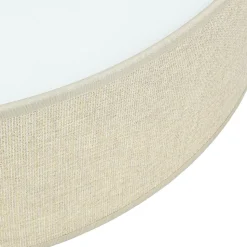 Deckenlampe Stoff Ø 45 cm rund flach blendarm 2x E27