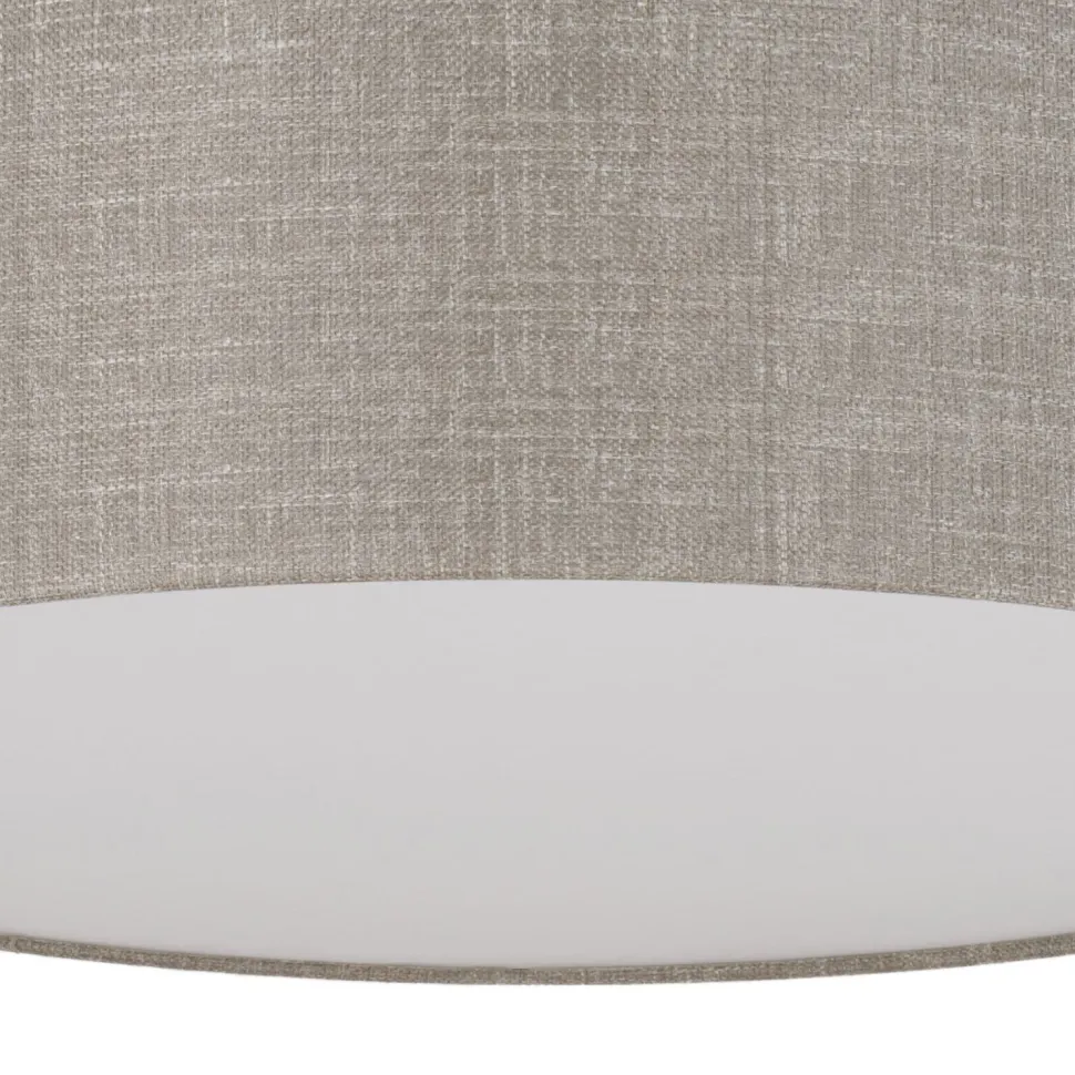 Deckenlampe Stoffschirm Leinen blendarm Ø 40 cm rund