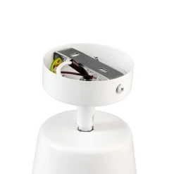 Deckenlampe Weiß Gold Metall Retro flexibel E27