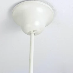 Deckenlampe Weiß Gold Shabby Chic aus Echt-Messing