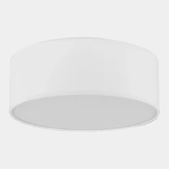Deckenlampe Weiß Stoff Ø 45 cm rund blendarm RONDO