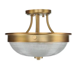 Deckenleuchte ALVER Ø32cm in Messing Design Lampe