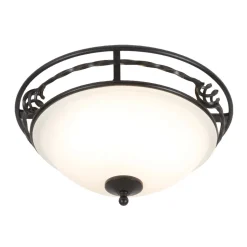 Deckenleuchte ANOUK Schwarz Ø37cm 2xE27 Lampe