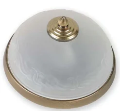 Deckenleuchte Antik Glas Jugendstil rund Wohnzimmer