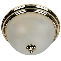 Deckenleuchte Antik in Messing Creme Wohnzimmer