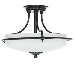 Deckenleuchte ASPERO Bronze Ø43cm Flur Lampe