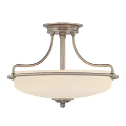 Deckenleuchte ASPERO Nickel Ø43cm Jugendstil Lampe