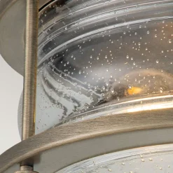 Deckenleuchte außen Aluminium Glas B: 30,5 cm IP44 E27