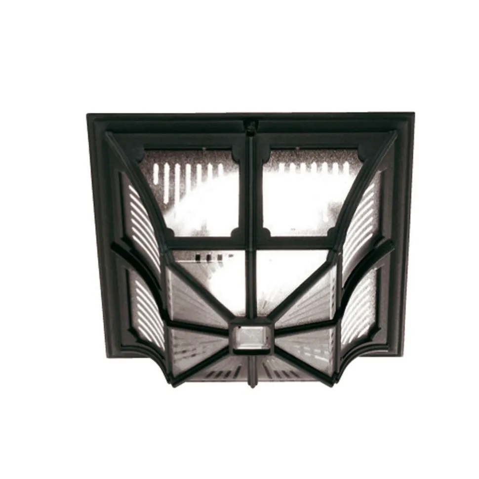 Deckenleuchte Außen Eckig Schwarz FRANKIE