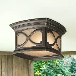 Deckenleuchte Außen Glas Aluminium Balkon Terrasse