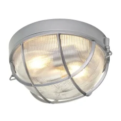 Deckenleuchte Außen Grau Aluminium Glas Terrasse