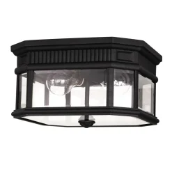 Deckenleuchte Außen Terrasse Schwarz Aluminium