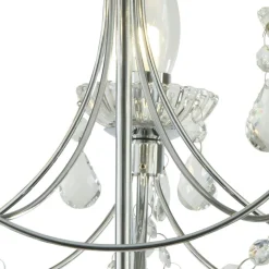 Deckenleuchte Badezimmer Ø 48 cm Kristall Metall IP44