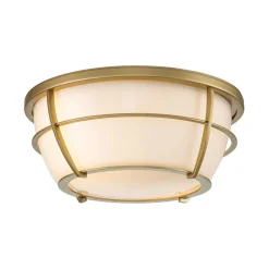 Deckenleuchte Badezimmer Metall Glas E27 IP44 D: 32,7 cm rund