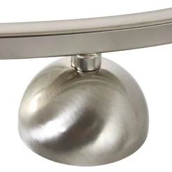 Deckenleuchte blendarm Metall Glas in Stahl Weiß 112 cm