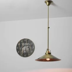 Deckenleuchte Bronze Hell aus Echt-Messing