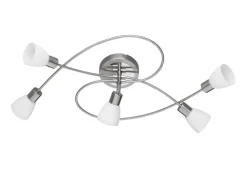 Deckenleuchte CARICO in Nickel matt 5-flmg