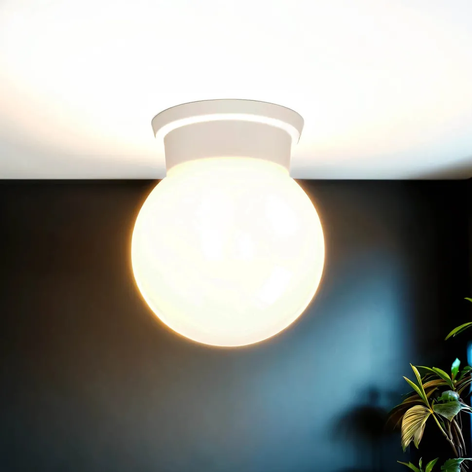 Deckenleuchte Durelo Weiß Ø16cm