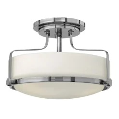 Deckenleuchte E27 Weiß Chrom Glas Metall Ø37cm