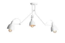 Deckenleuchte E27 Weiß Metall 80 cm lang flexibel