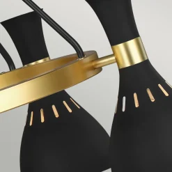 Deckenleuchte Esszimmer Esstisch Schwarz Messing