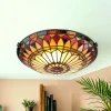 Deckenleuchte FARFALLA 10 Buntglas Tiffany Lampe